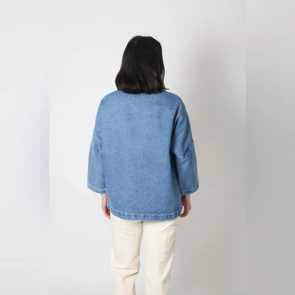 Gravel & Gold Marram Jacket in Yuba Denim Wash size 2 or Medium - Picture 3 of 8